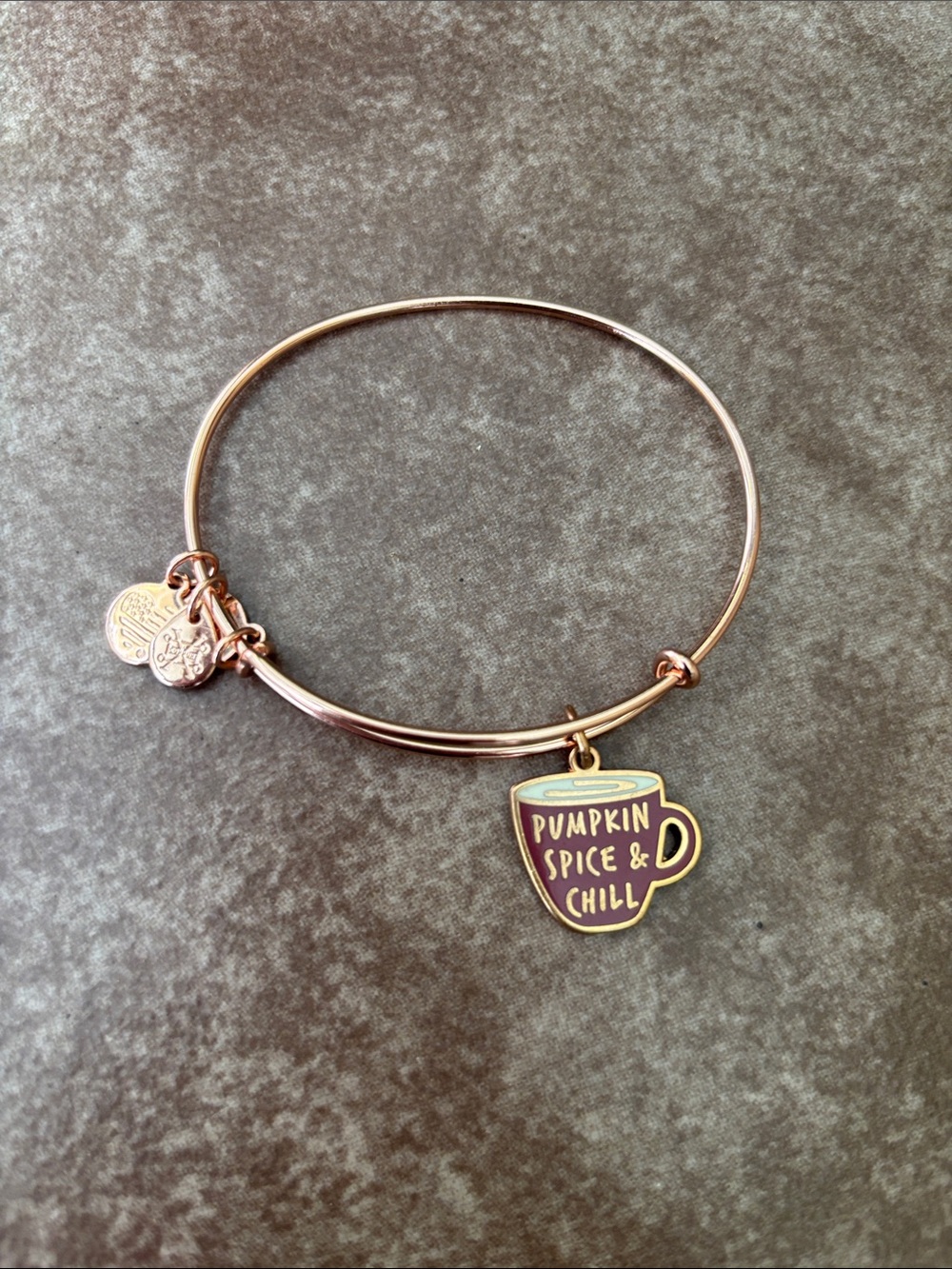 Alex & Ani Pumpkin Spice Rose Gold Bracelet